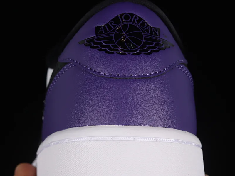 All categories Air Jordan Jordan series basketball shoes Air Jordan 1 Low G version pure original Air Jordan 1 Low Golf "White Purple" AJ1 Joe 1 new golf version white and purple color DD9315-105